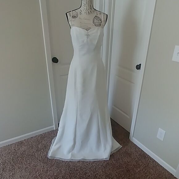 NWT Eden Bridals Classic Ivory Simple Sweetheart Destination Wedding dress 10 - Picture 1 of 8
